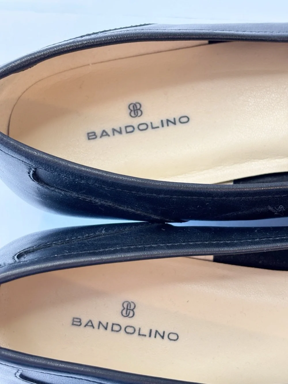 Bandolino Tweed Cap Toe Loafers Black White Flats BDLiberty Size 7.5 - Picture 5 of 10